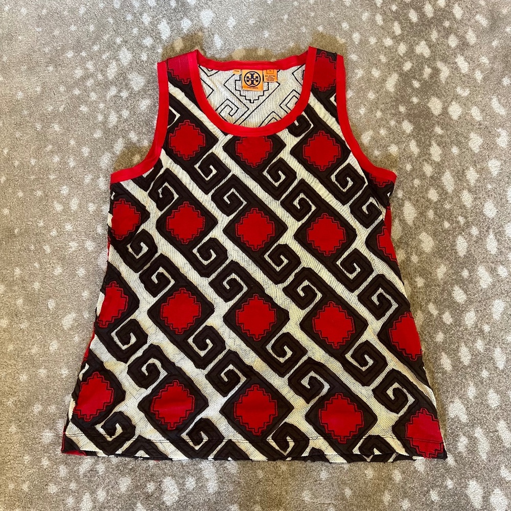 Tory Burch | Geometric Pattern Sleeveless Top